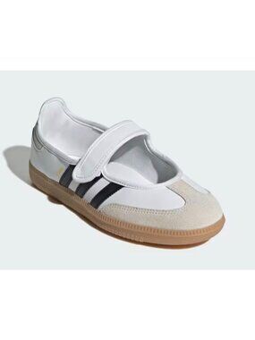adidas White Black Gum Mary Jane Athletic Shoe